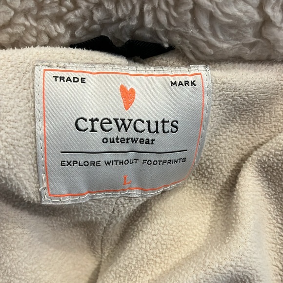 J Crew size large girls (size 10-12) fleece lined water resistant jacket - Picture 6 of 10